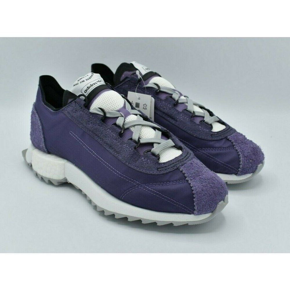 NWB Adidas Originals Womens Size 8.5 SL 7600 W Purple Black White Shoes EG6815